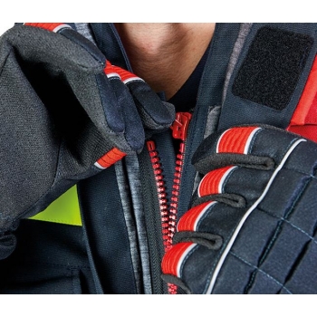 Ubranie bojowe FIRE FLEX – granatowo-czerwony NOMEX® NXT (CNBOP) + napisy